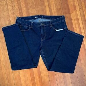 Old navy power slim straight leg jeans mid rise 16 short